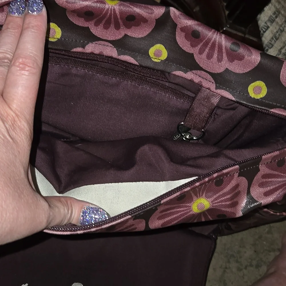 Floral Patterned Diaper Bag, EUC